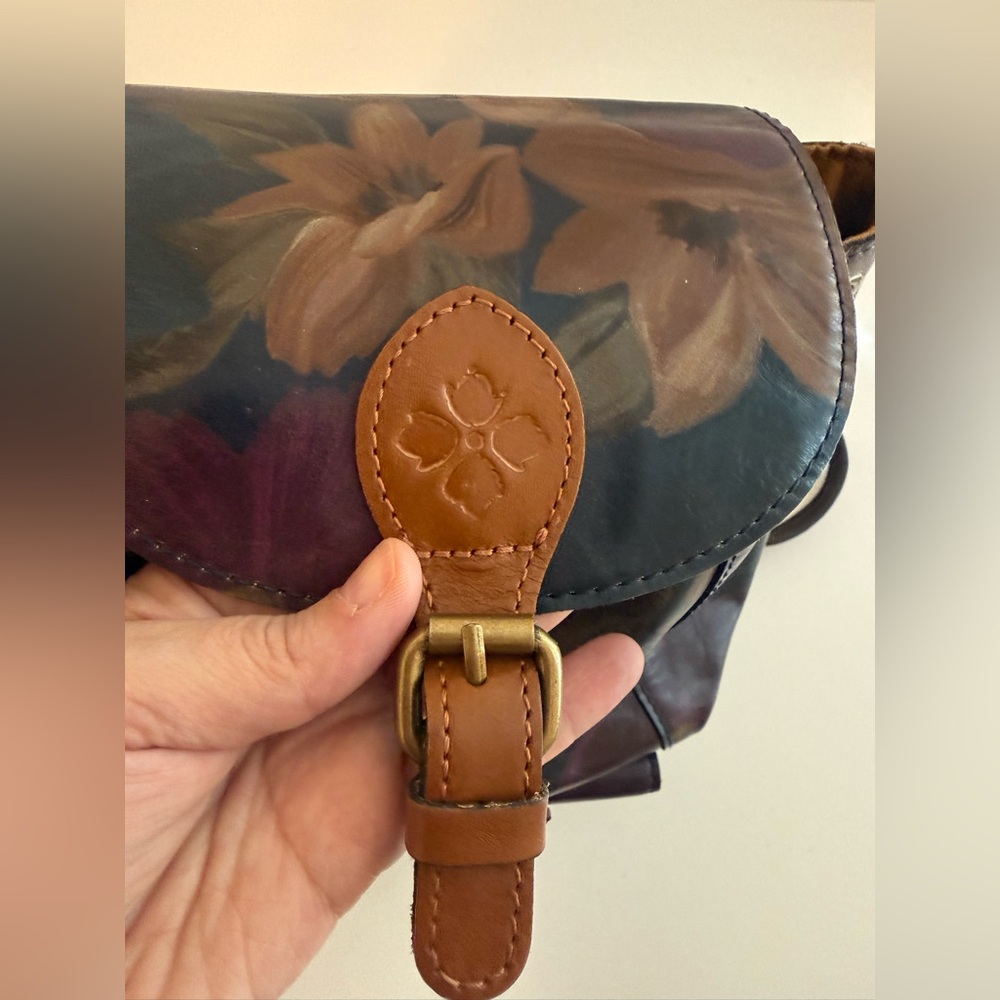 Patricia Nash Floral Leather Backpack - Picture 3 of 13